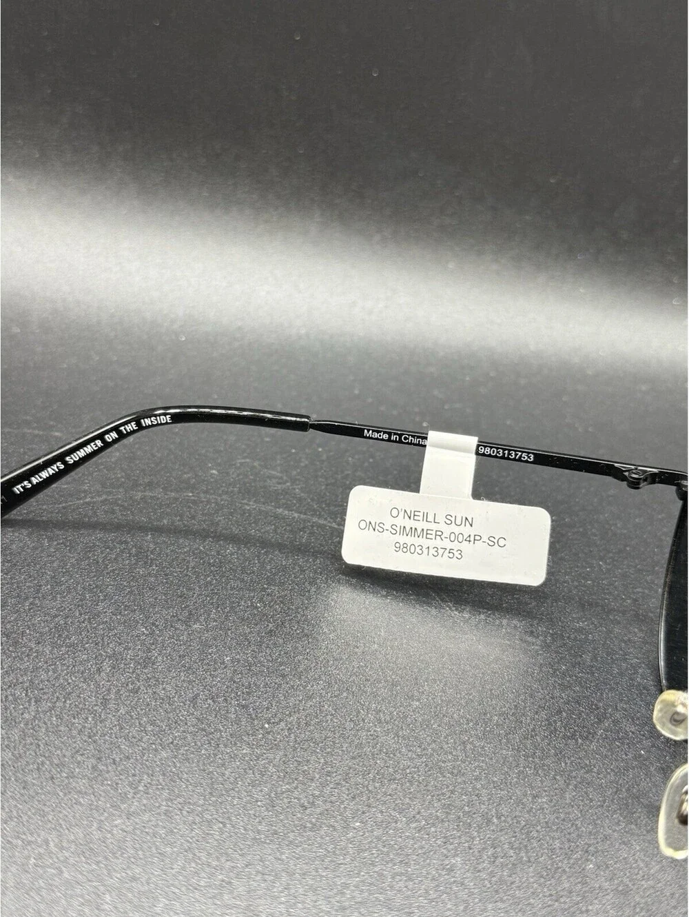 O'Neill Sunglasses Matte Black/Blue Polarized ONS-SIMMER-004P-SC